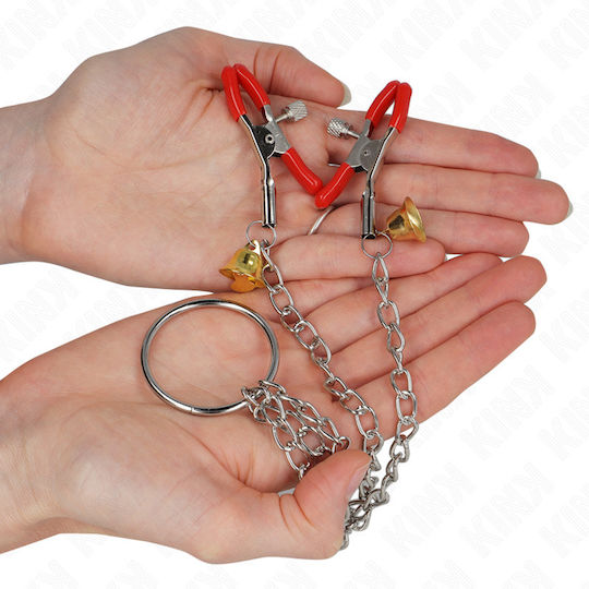 Kink Nipple Clamps in Red Color