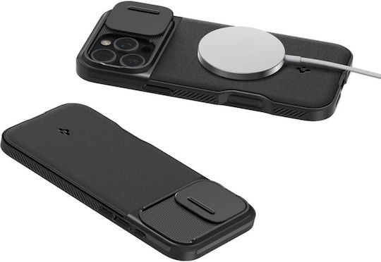 Spigen Optik Armor (MagFit) Umschlag Rückseite Silikon 2mm Schwarz (iPhone 17 Pro Max / iPhone 17 Pro / iPhone 16 Pro Max)