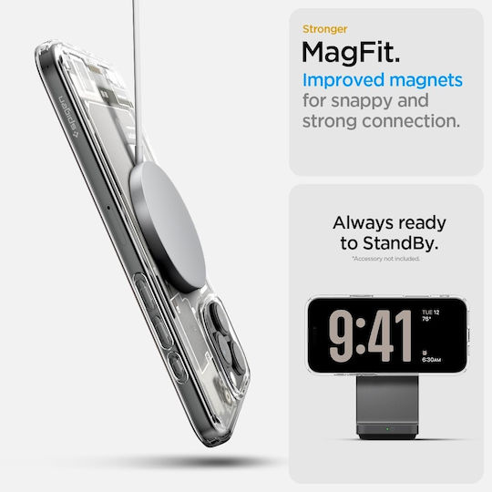 Spigen Ultra Hybrid Zero One (MagFit) Umschlag Rückseite Kunststoff 2mm Natural Titanium (iPhone 17 Pro Max / iPhone 17 Pro / iPhone 16 Pro Max)