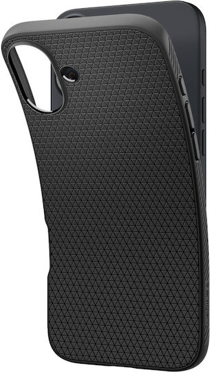 Spigen Liquid Air Задна корица Силикон 0.3мм матово черно (iPhone 16)