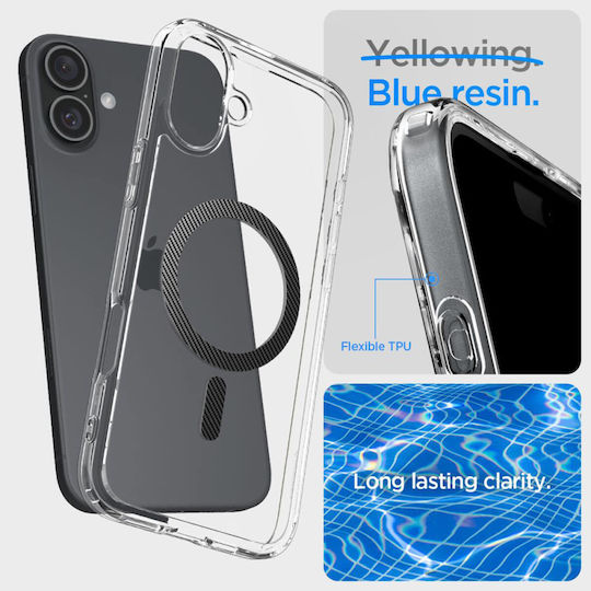 Spigen Ultra Hybrid MagFit Back Cover Plastic 1.2mm Carbon Fiber (iPhone 16)