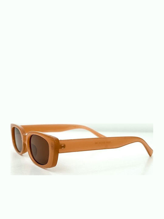 Looks Style Eyewear Women's Sunglasses with Brown Tartaruga Plastic Frame and Brown Gradient Lens 74aep-13043