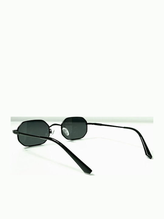 Looks Style Eyewear Γυναικεία Γυαλιά Ηλίου με Μαύρο Κοκκάλινο Σκελετό και Μαύρο Φακό 74cab-36100