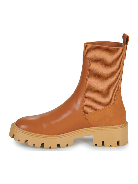 Damen Chelsea Stiefeletten Braun