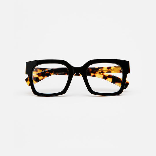 Kaleos Plastic Eyeglass Frame Black TAR 1