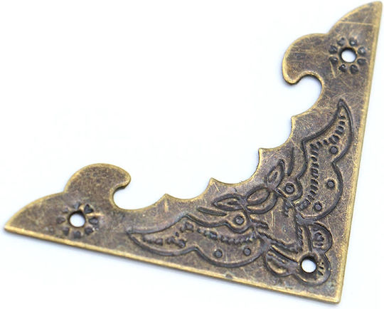 Colțuri Metalice Plate Mari 5,9x5,9cm Set de 4 Bucăți