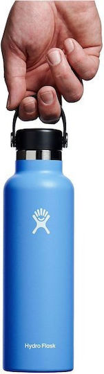 Hydro Flask Standard Mouth Thermosflasche Rostfreier Stahl 621ml Hellblau