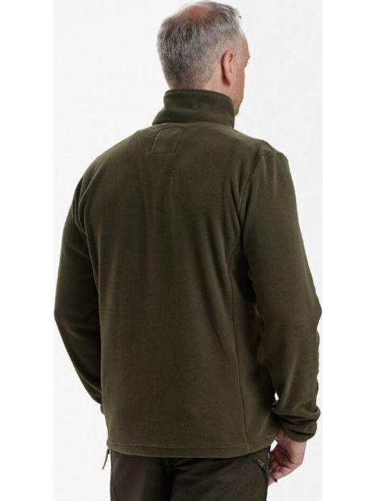 Deer Hunter Men's Cardigan de vânătoare Fleece Kaki