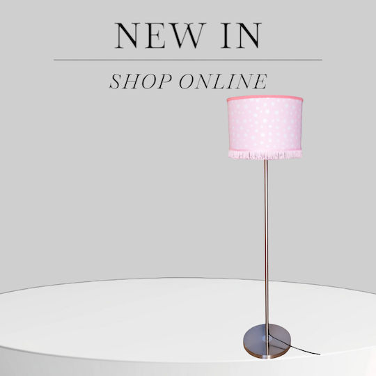 Oxygen Pink Stars Floor Lamp H165cm. with Socket for Bulb E27 Pink