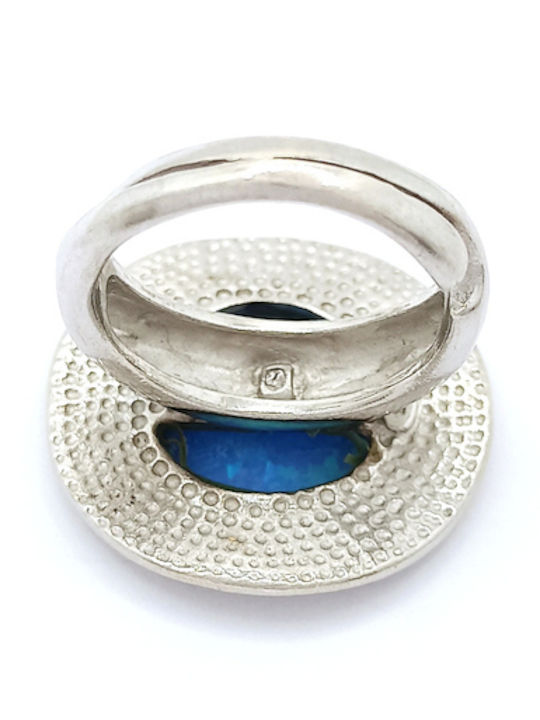 PS Silver Ring with Stones made of Silver