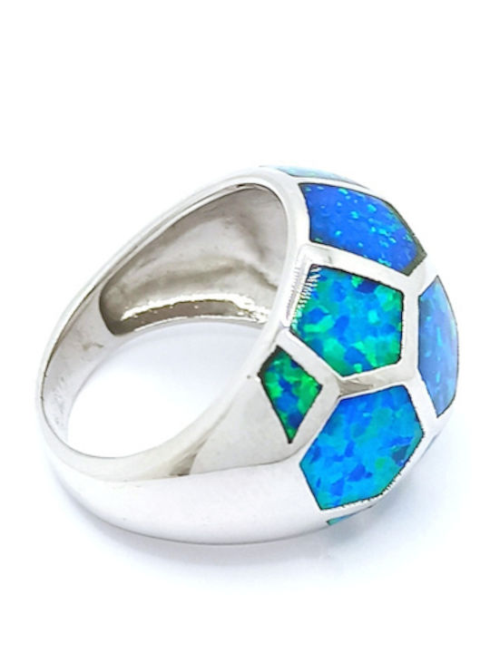 PS Silver Ring with Stones made of Silver