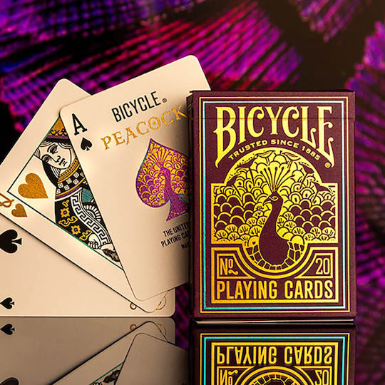 Bicycle Collectible Playing Cards Laminated Purple