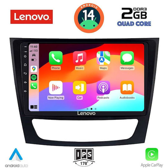 Lenovo Автомобилна Аудио Система (Блутут/USB/AUX/WiFi/GPS/Apple-Carplay/Android-Auto) с Тъчскрийн 9"