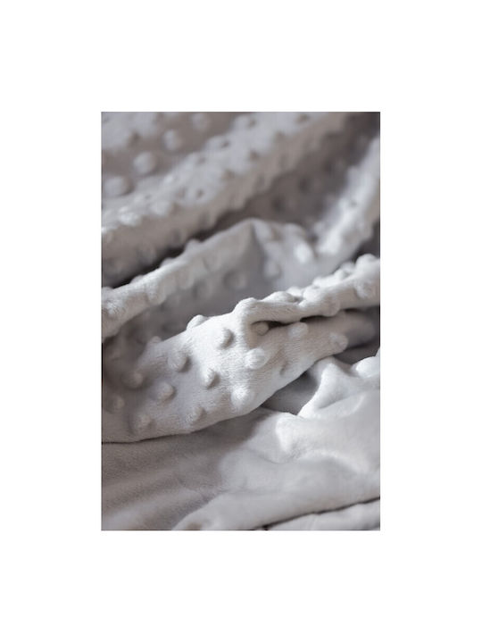 Interbaby Blanket Spanish Nursery Swaddling Blankets Flecce Coral Coral, Grey 80x110cm