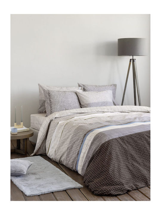 Nima Duvet Single 170x240cm Sharp Gray, Ecru