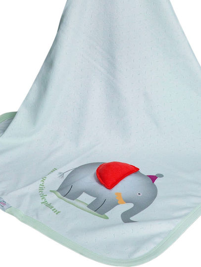 Bi Baby Κουβέρτα Αγκαλιάς & Λίκνου Elephant 85x90εκ.