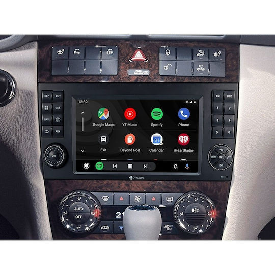 Dynavin Auto-Audiosystem für Mercedes-Benz C Klasse / CL Klasse / CLC Klasse 1999-2004 (Bluetooth/USB/WiFi/GPS/Apple-Carplay/Android-Auto) mit Touchscreen 7"