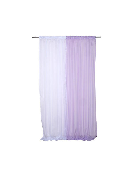 Viopros Curtain with Pencil Pleat Lilac 270x280cm