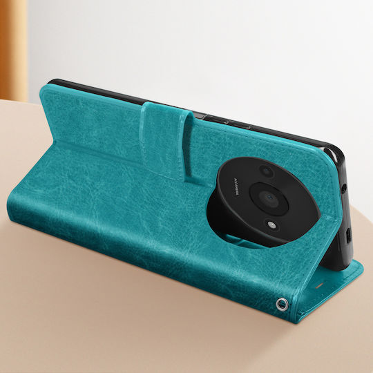 Mayaxess Folio Case Redmi A3 Wrist Strap Protector Multifunction Flap Turquoise