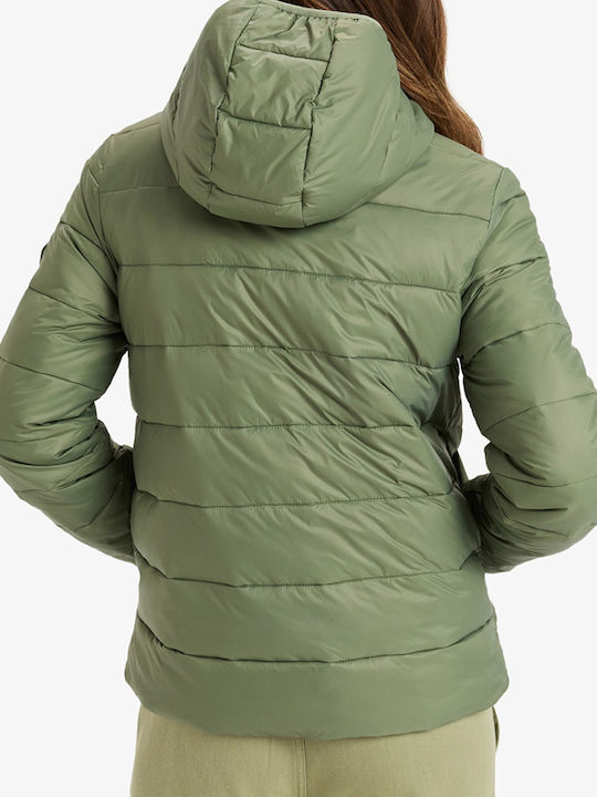 Wind Bliss Women's Short Lifestyle Jacket for Spring or Autumn with Hood Olive