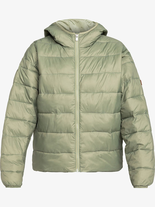 Wind Bliss Women's Short Lifestyle Jacket for Spring or Autumn with Hood Olive