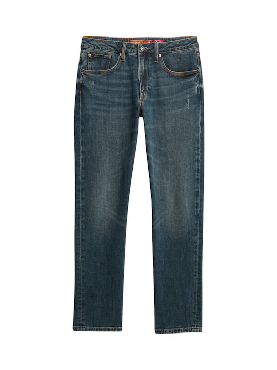 M D1 Ovin Vintage Men's Jeans Pants with Slim Straight Fit Blue