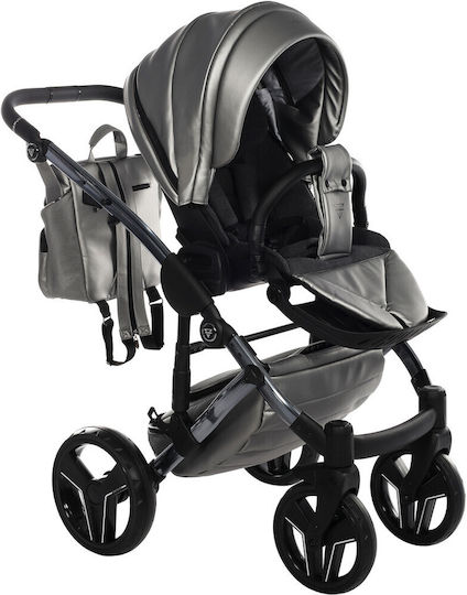 Junama S-class Adjustable 2 in 1 Baby Stroller Suitable for Newborn Silver