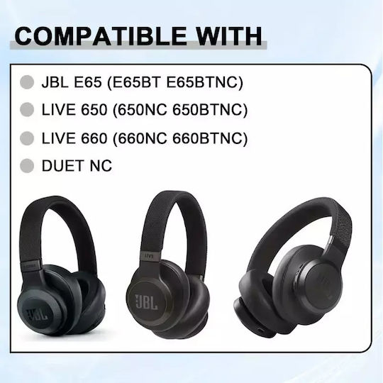 JBL Headphone Earpad Spare Parts for E65 E65bt E65btnc Live 650 650nc 650btnc Live 660 660nc 660btnc Duet