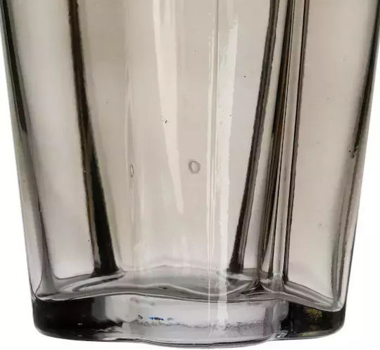 Ixia Regal Διακοσμητικό Βάζο Γυάλινο Γκρι 15x15.5xΥ25cm