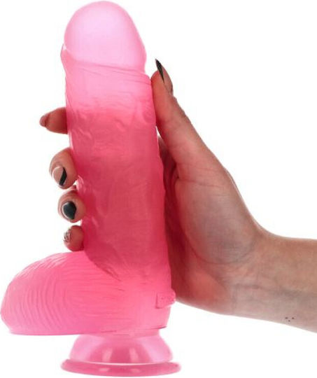 Enea Transparent Pink Dildo