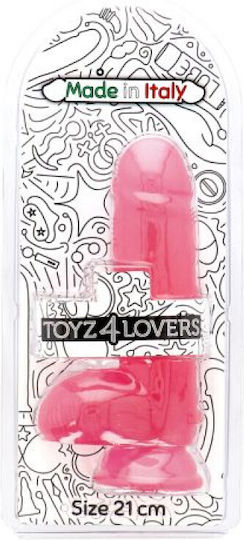 Enea Transparent Pink Dildo