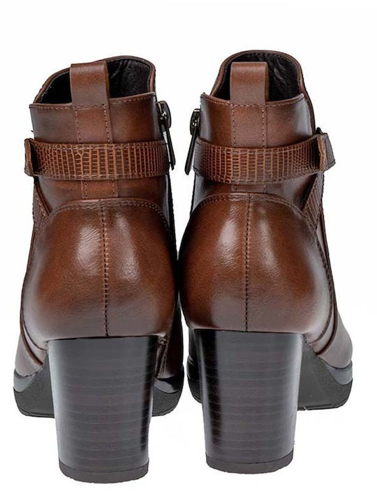 Stiefeletten Damen Braun