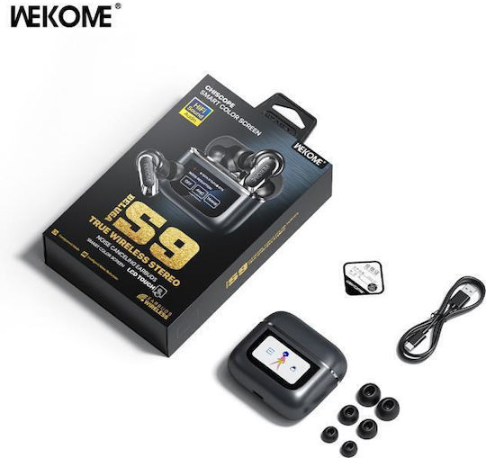 WK Beluga S9 In-ear Bluetooth Handsfree Earphones with Charging Case Gray