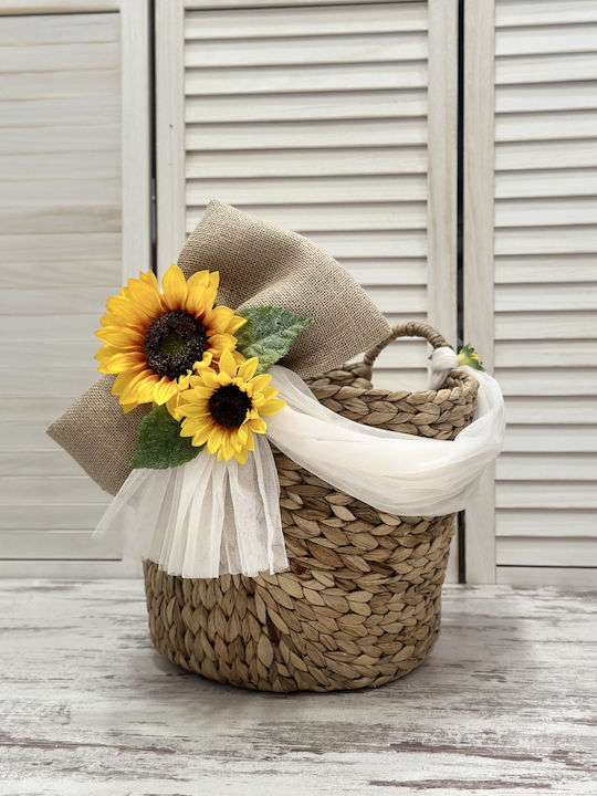 Carousel Sunflower Baptism Set with Flowers Theme