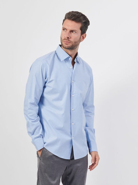 Hugo Boss Cotton Shirt Light Blue