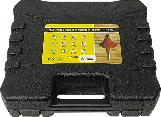 SKS Tools Σετ Φρέζες 6mm 12τμχ