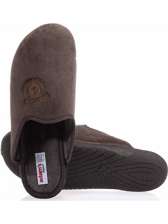 Adam's Shoes Men's Slipper Brown