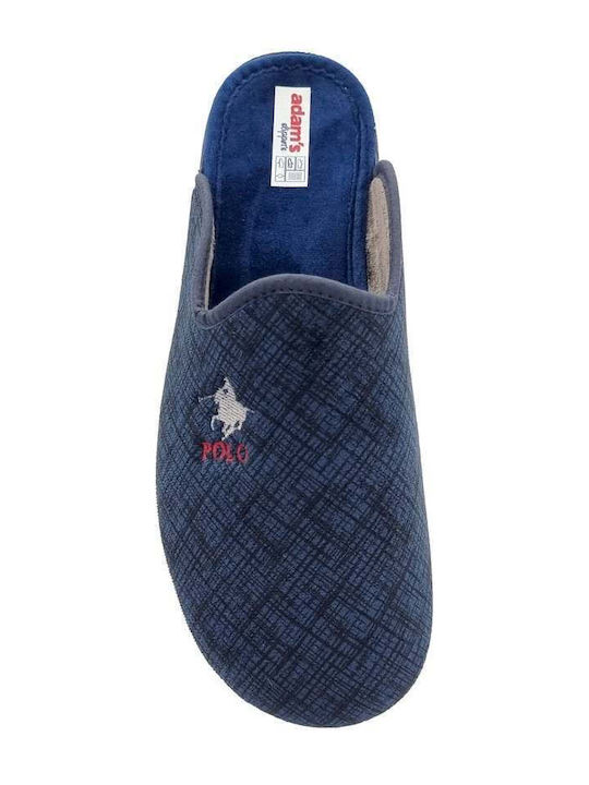 Зимни мъжки чехли Син