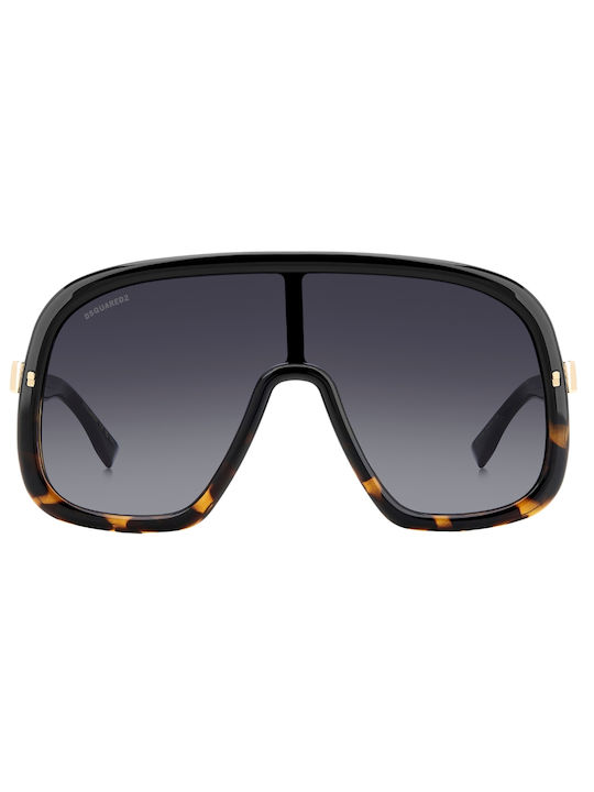 Dsquared2 Sunglasses with Black Tartaruga Plastic Frame and Black Gradient Lens D2 0119/S WR7/9O