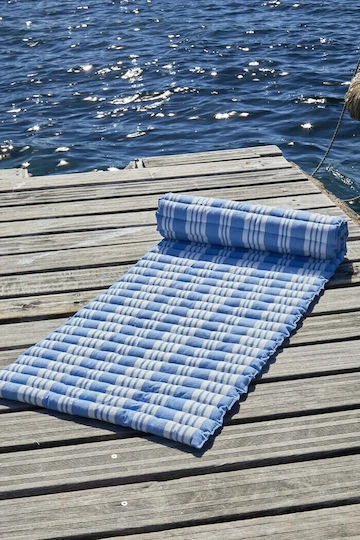 Calma House Für Sitzbank-Kissen Gartenstuhlkissen Blau 60x175cm