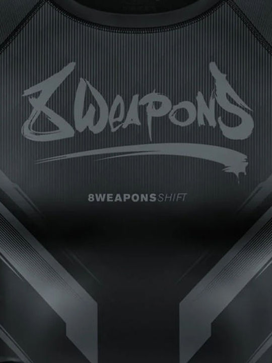 8 Weapons Bărbați Cu mânecă scurtă Tricou 8300007-2-BKBK pentru Jiu-Jitsu Neagră