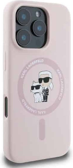 Karl Lagerfeld Back Cover Silicone Pink (iPhone 16 Pro Max, Karl Lagerfeld)