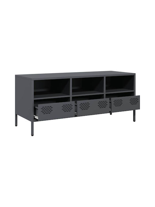 TV Stand Metal Anthracite M101.5xD39xH43.5cm