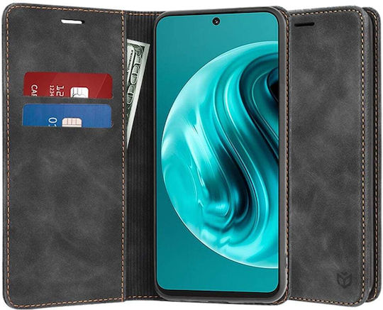 Techsuit Книга Силикон Черен (Huawei Nova 12i)