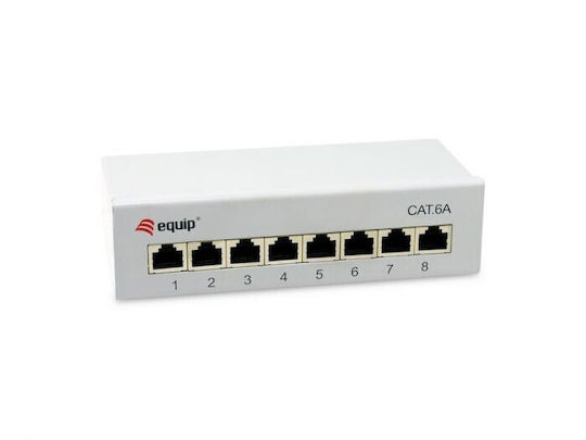 Equip Patch Panel για Rack 1U cat6a Γκρι
