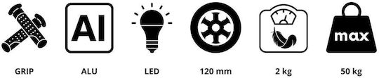 HyperMotion Παιδικό Πατίνι Tringo Τρίτροχο με Led Φωτισμό για 3+ Ετών Ροζ