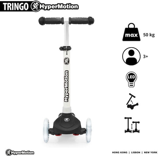 HyperMotion Kinderroller Tringo 3-Rad für 3+ Jahre alt Jahre Schwarz