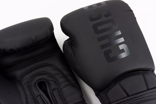 Chosen Boxing Gloves Made Of Synthetic Leather For Competition Black