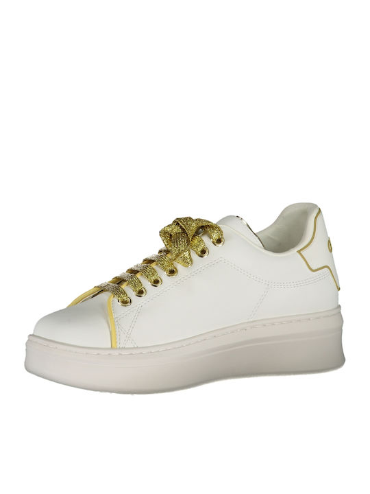 Γυναικεία Flatforms Sneakers Λευκά