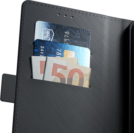 3MK Wallet Σιλικόνης / Πλαστικό Μαύρο (Motorola Edge 40 Pro)